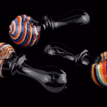 4ct 4" Candy Swirl Art Pop Spoon Hand Pipe