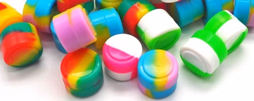50ct 2ml Silicone Jar Mini Container Assortment