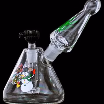 8" Blast Off 2pc Decal Beaker Water Pipe