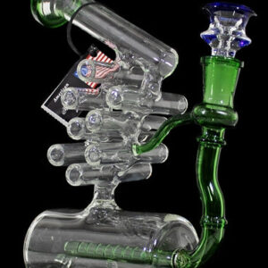 8" Inline Perk Swiss Neck Sailboat Water Pipe