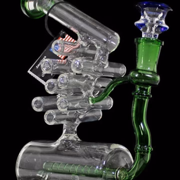 8" Inline Perk Swiss Neck Sailboat Water Pipe