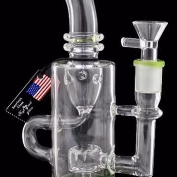 9" Color Rim Inside Loop Recycler Water Pipe