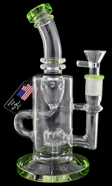 9" Color Rim Inside Loop Recycler Water Pipe