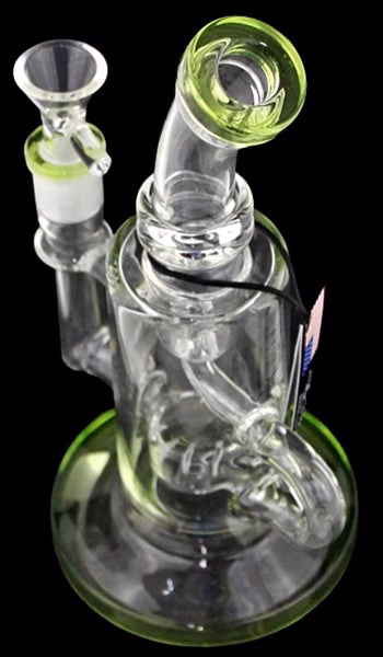 9" Color Rim Inside Loop Recycler Water Pipe - Image 3