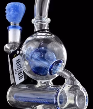 9" Inline Perk Cupid Water Pipe