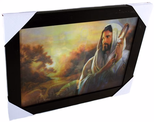 3D Lenticular Picture Frame Jesus Triple Image 307 - Image 4