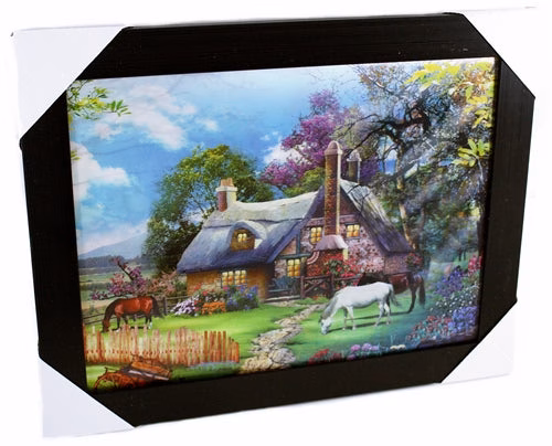 3D Lenticular Picture Frame Light House Triple Image 328