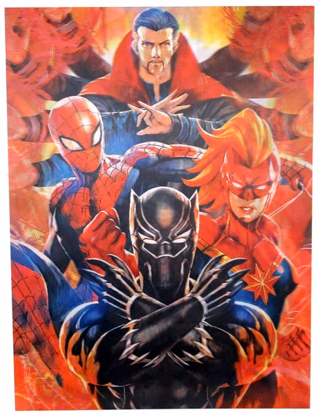 3ct Lenticular 3D Image Holographic Poster - Avengers