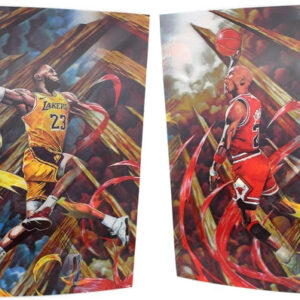 3ct Lenticular 3D Image Holographic Poster - Jordan-LeBron