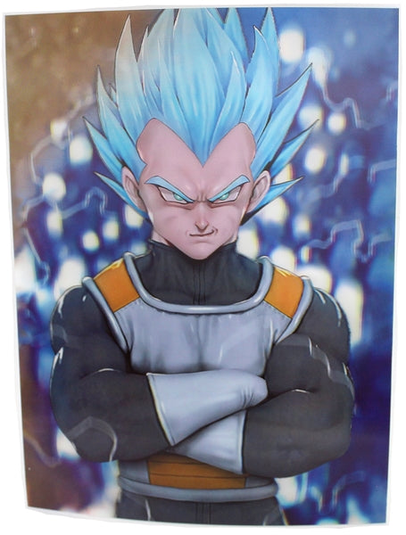 3ct Lenticular 3D Image Holographic Poster - Dragon Ball Z - Vegeta