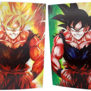 3ct Lenticular 3D Image Holographic Poster - Dragon Ball Z - Goku - Transformed At Last