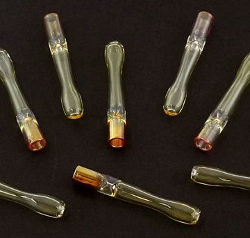 10ct 3" Flatmouth Gold Fumed 1 Hitter Chillum