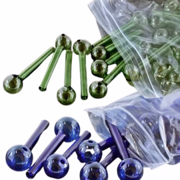 500ct 4" 12mm Color Glass Oil Burner