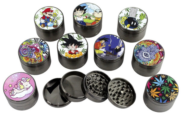 5ct UV Print Premium Zinc Grinder - 63mm