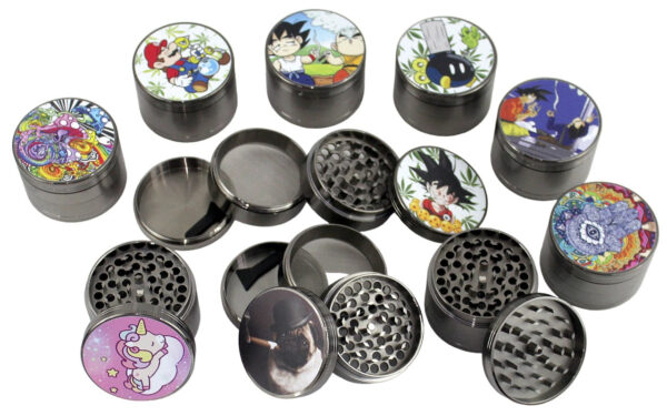 5ct UV Print Premium Zinc Grinder - 63mm - Image 3