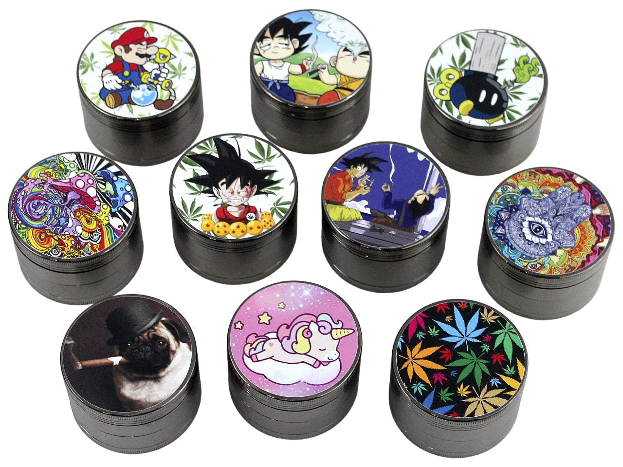 thumbnail image 2 of 1.9" 50mm 4-Part UV Printed Grinder – $100 Bill Design – USA Seller 2 of 6