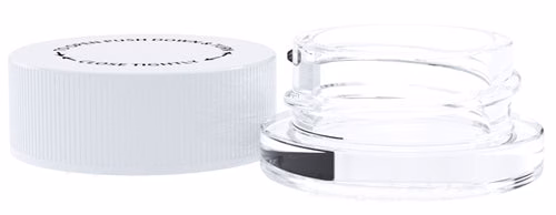 20ct Glass Thick Wall Concentrate Container 9ml White Cap