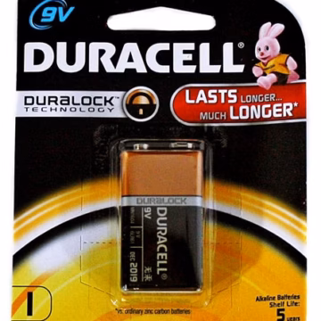 12ct 9v Duracell Duralock Alkaline Battery
