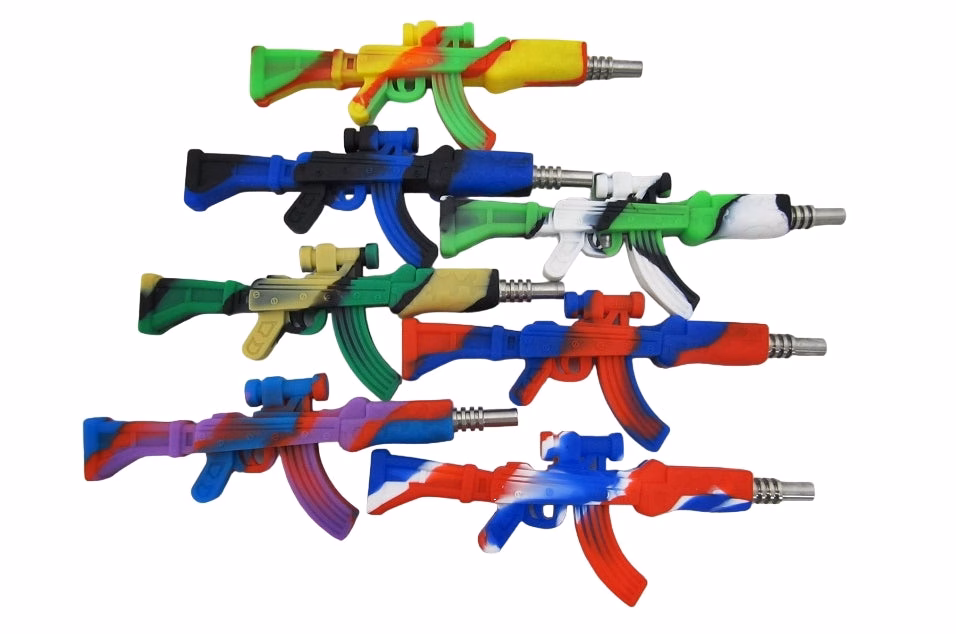10ct 6" Silicone AK47 Nectar Collector Assortment