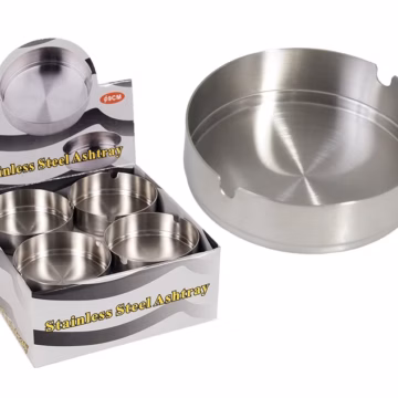 12ct 3.5" Fujima Stainless Steel Ashtray