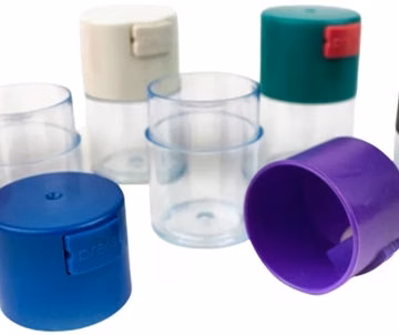 5ct Acrylic Air Tight Vacuum Jar - 2oz Assortment