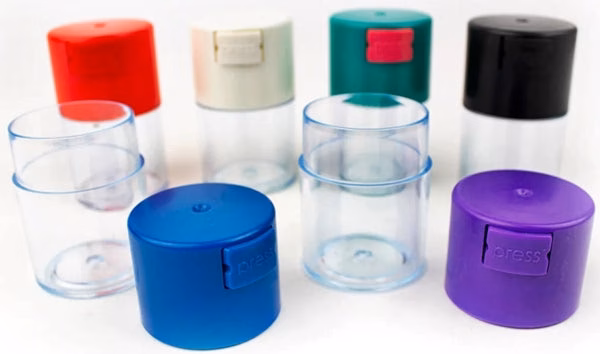 5ct Acrylic Air Tight Vacuum Jar - 2oz Assortment