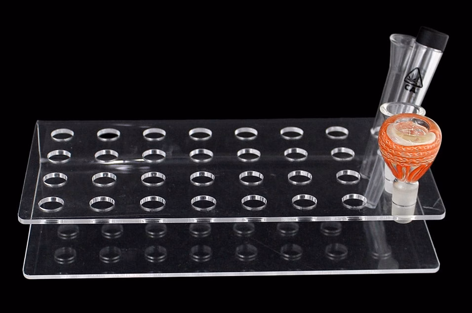 Acrylic Pre-Roll Display - 14mm - Holds 32pcs