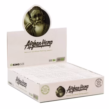 Afghan Hemp Natural Unrefined Rolling Papers - King Size