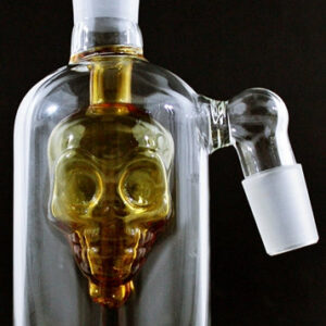 5" 19-19 Amber Skull Diffuser Ashcatcher