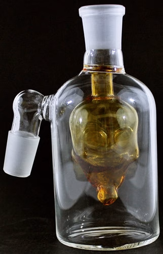 5" 19-19 Amber Skull Diffuser Ashcatcher