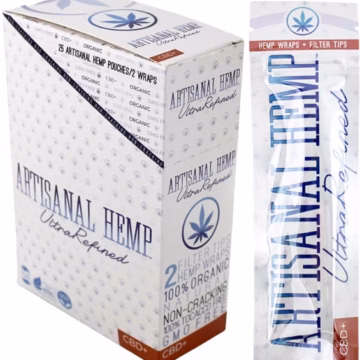 Artisanal Hemp Ultrarefined Blunt Wraps 25pk