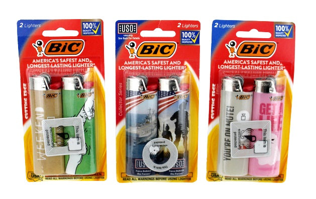 10ct Bic Lighter 2pk Lighters Assortment