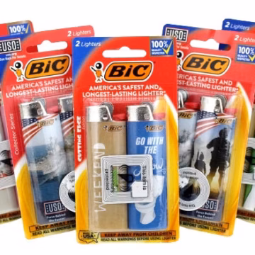 10ct Bic Lighter 2pk Lighters Assortment