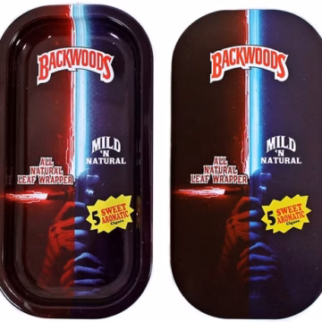 Backwoods Rolling Tray With Magnet Cover - Lightsaber