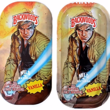 Backwoods Rolling Tray With Magnet Cover - Luke Anakin Saber