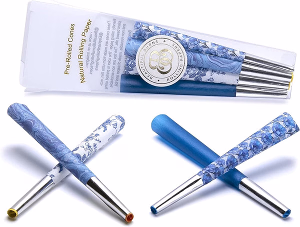 Beautiful Burns 8pk Pre-Rolled 98mm Designer Cones - Nothing But Blue Skies