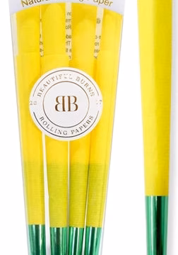 Beautiful Burns 8pk Pre-Rolled 98mm Designer Cones - Citron Sorbet