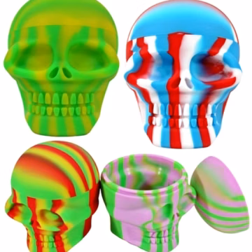 Large Skull 500mL Silicone Container