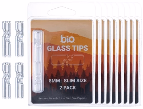 20ct Bio Glass Tips - 8mm 2pk Slim Size