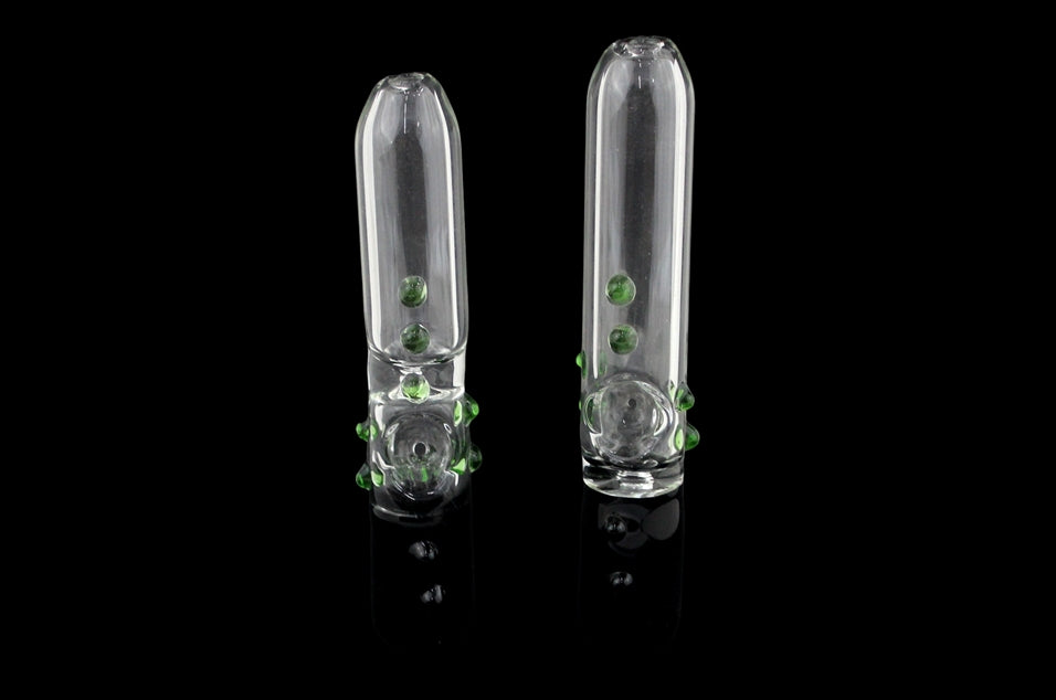 2ct 6" Black Head Marble Pinch Hand Pipe