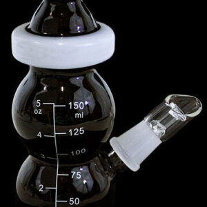 6" Baby Bottle 14mm Oil Rig - Black