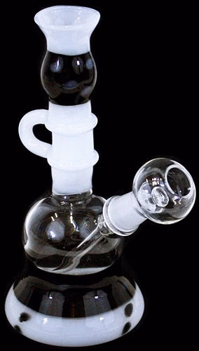 7" Cookies And Cream 14mm Oil Rig Water Pipe