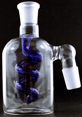 5" 19-19 Blue Coil Stem Diffuser Ashcatcher