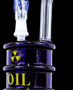 6" Blue Oil Drum 10mm Oil Rig Water Pipe