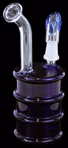 6" Blue Oil Drum 10mm Oil Rig Water Pipe