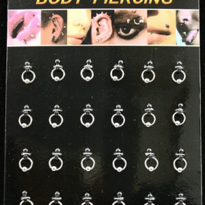 24ct Body Piercing Ball On Loop