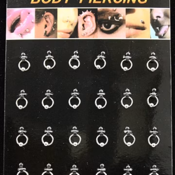 24ct Body Piercing Ball On Loop