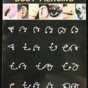 24ct Body Piercing Twisted Spike