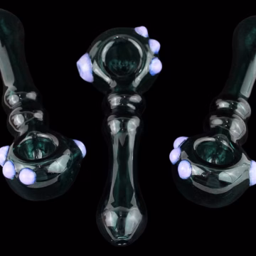 4ct 5" Bubble Neck Marble Spoon Hand Pipe