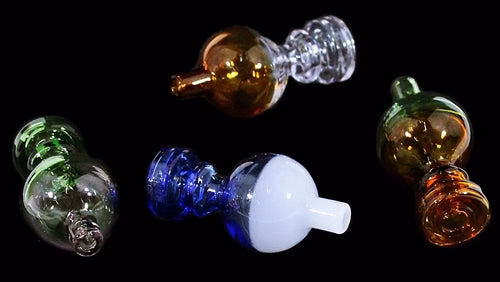 5ct Bubble Ball Nail Head 2 Tone Airflow Carb Cap Assortment